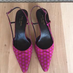 Kate Spade Polka Dot Sling Back Pump